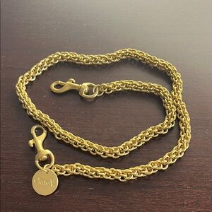 Clare V Gold double chain